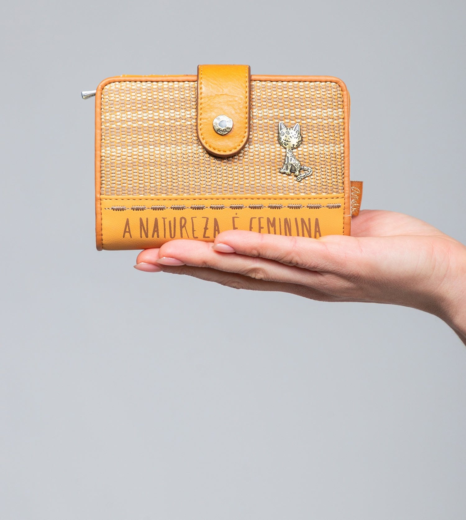 Nature Pachamama mittelgroße RFID-Geldbörse ocker ocker